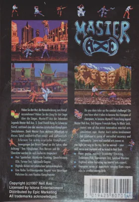 Master Axe - The Genesis of MysterX_Disk2 box cover back